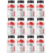 Keto+ ACV Rapid Lean Gummies, Supports Weight Management-12 Bottles