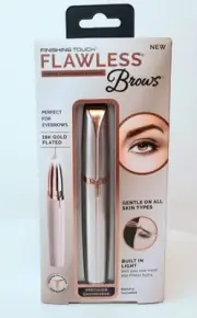 BRAND NEW Finishing Touch Flawless Brows ROSE GOLD Lighted Eyebrow Hair Remover
