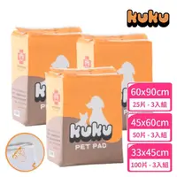 在飛比找momo購物網優惠-【KUKU】寵物尿布墊 - 動物醫院版-三入組(尿墊/尿片)