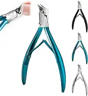 Grishay Easyclip Nail Clipper, Cuticle Pliers, Straight Blade Toenail Clippers, Long Handle Toenail Clippers, Toenail Clippers for Thick Ingrown Nails, Ingrown Toenail Clippers (A)