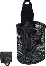 Tactical Mesh Bag - Quick Release Bag, Large Capacity Organiser | Belt Bag Dump - Dump Bag for Outdoor Use, Compact Waist Bags for Hiking Equipment, Camping -, black, Siehe Beschreibung, See