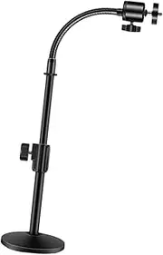 Vsenkes Tablet Stand Desktop Mount Metal Bracket Adjustable Knob Camera Stand Holder Mount Base for Conferencing Live Online Teaching