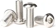 M5 x 12mm Hex Socket Screws 100 Pieces,Stainless Steel, Button Head Cap