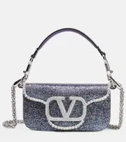 Valentino Garavani Locò Small embellished shoulder bag