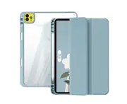 C20 1PCS Full Cover Magnetic Tablet Case with Pen Slot IPad Flip Cover Transparent Case for IPad Pro 12.9 Inch 2018/2020/2021