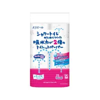 在飛比找PChome24h購物優惠-日本大王elleair 溫水洗淨便座專用衛生紙_花香(12捲