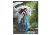 Anne Stokes Enchanted Pool Canvas (Multicoloured) (Small)