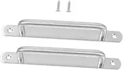 HOMSFOU Modern Stainless Steel Door Handles Barn Door Pulls for Sliding Closet Anti-Slip