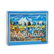 Vintage Postcard 1000 Piece Puzzle - Fomo Mountain Multicolor Jigsaw Kids