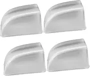Generic 4pcs Transparent Rubber Door Stopper Dampening Bumper Pads for Interior Bathroom Kitchen Doors for Home Office