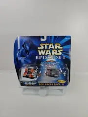 New Micro Machines Star Wars Episode 1 Pod Racer Pack II 2 - 1998 Gallon Vtg