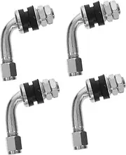 Tire Valve Extension Rods 4pcs Valves Stem Extenders Easy Install for Bicycles Motorcycles