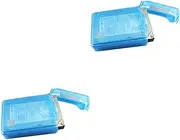 GAROZATION 2pcs Shockproof Anti-Static Storage Box Case for External Hard Drive Design for Storage and Easy Labeling