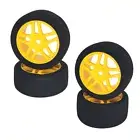 NHX RC 1/10 Alpha SH35 Pre-Glued Foam Tires/Wheels Hobao Hyper EPX / H4 -Yellow