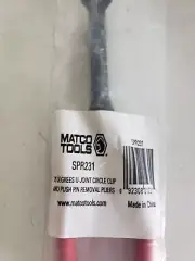 Matco tools SPR231 push pin angled removal pliers