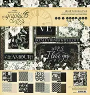 Graphic45 P. S. I LOVE YOU 12x12 COLLECTION PACK scrapbook 16 PAPERS + STICKERS