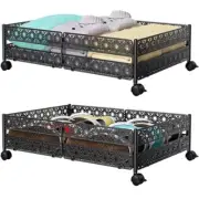 Under Bed Storage, Under the Bed Storage 2 Pack(15.7×23.6") Sunflower-Black