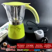 6 color Electric Coffee Maker Italian Classic Auto Cut-off Switch 6cups Espresso