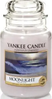 Yankee Candle Retired "MOONLIGHT" ~ Large 22 oz ~ WHITE LABEL ~ RARE ~ NEW