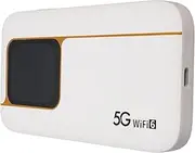 5G Mobile Hotspot, WiFi 6 2.4GHz 5.8GHz Portable Router with Sim Card Slot, 16 Connected Devices, IP67, 7100mAh, Touch Screen, Pocket Hotspot for Travel