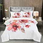 Lulani Floral Duvet/Doona/Quilt Cover Set Queen/King/Super King Size Bed SM019