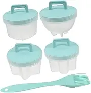 iplusmile 4Pcs Non Stick Egg Cooking Cups for Boiled and Poached Eggs Essential Kitchen Gadget for Quick Breakfast Reliable and Easy to Clean Egg Shaper Molds for Busy Mornings