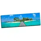 Maldives Sea Beach Bridge Coral Tropical Landscape FRAMED CANVAS PRINT