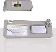 Passenger Side Sun Visor Fit for Toyota RAV4 2014 2015 2016 2017 2018 Replace 74310-42593 Front Right | Sun Protection Shade | Makeup Mirror | Gray