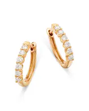 Bloomingdale's Fine Collection Diamond Hoops in 14K Yellow Gold, 0.34 ct. t. w.