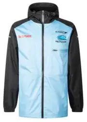 Cronulla Sharks 2025 NRL Mens Wet Weather Jacket Sizes S-7XL BNWT