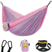 Wise Owl Outfitters Owlet Kids Camping Hammock Tree Straps Lavender & Pink