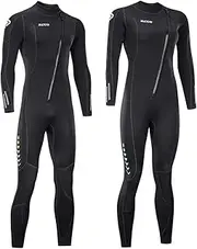 ZCCO Ultra Stretch 3mm Neoprene Wetsuit, Front Zip Full Body Diving Suit, one Piece for Men-Snorkeling, Scuba Diving Swimming, Surfing