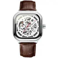 在飛比找蝦皮商城精選優惠-新款男士手錶腕錶禮物時尚全自動機械錶方形潮男表