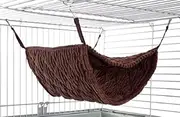 Niteangel Luxury Double Bunkbed Hammock, Fit 2 Adult Ferrets or 5 More Adult Rats, Chocolate Color