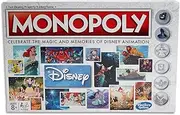 Monopoly - Disney Animation Edition - Snow White, Fantasia, Alladin ++ Family Board Games - Kids Toys - Ages 8+