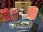 17 ITEM lot Tupperware CLASSIC WONDERLIER BOWL SET SALT PEPPER CUP LUNCH CONTAIN