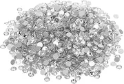 CALLARON 1440pcs Glass Flatback Rhinestones: 3.8-4.0mm Round Crystal Gems for DIY Nail Art Designs - Multi-Color Decorative Jewels for Clothing & Shoe Decor