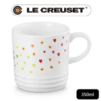 在飛比找PChome24h購物優惠-LE CREUSET-瓷器英式馬克杯350ml (繽紛愛心白