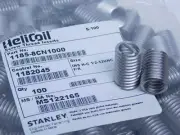 CASE 1000-pcs HeliCoil Stainless Steel Insert 1/2"-13 Right-Hand Thread 1"L (HR)