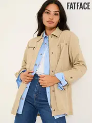 FatFace Laurie Stone 100% Cotton Field Jacket (E87900) | $182