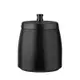 PUSH!居家生活用品拉絲不銹鋼帶蓋煙灰缸防風防飛煙灰煙灰缸(黑色)D244-1