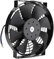 MCFPGFVKNA 10in Universal Fan Engine Cooling Electric Radiator Air Conditioning DC 12V 80W 2400RPM for Car Truck Electric AC Fan Car Fan and kit