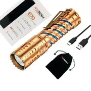 Acebeam E70 Copper LED Flashlight 4600 Lmn throw 6500K Cool White - NO BATTERY