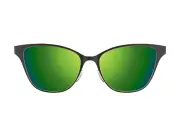 Lucyd Smart Sunglasses | Electra Model | Bluetooth Audio Glasses | Open Ear | Noise Canceling Wireless Mics| Narrow Size Polarized UV400 Green Mirror