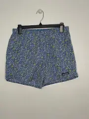 NWT Patagonia Baggies Shorts Womens Small Floral Fun Blue