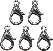 Hohopeti 100pcs Zinc Alloy Lobster Clasp Charms DIY Jewelry Making Clasps for Necklace Bracelet