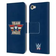 OFFICIAL WWE KURT ANGLE LEATHER BOOK WALLET CASE FOR APPLE iPOD TOUCH MP3