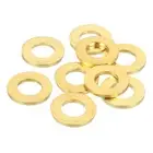 9Pcs Brass Flat Washer, M10 3/16"x1/16"x0.114mm Fenders Washers Assortment