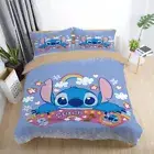 Able 3d Cartoon Stitch Anime Comforter With Matching Duvet Cover And