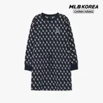 MLB - 經典 MONOGRAM JAQUARD OVERFIT 3FOPM0134-07NYD 長袖圓領迷你連衣裙